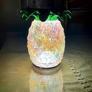 Bath and body works light up pineapple candle holder pedestal